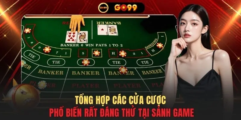 Tổng hợp các cửa cược phổ biến rất đáng thử tại sảnh game